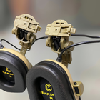 Навушники Earmor M31 з кріпленням на шолом HD-ACC-08 Койот, активні навушники з адаптером чебурашка на рейку ARC (243810-244391) - зображення 8