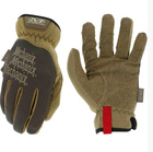 2 ПАРИ - чоловічі армійські рукавички тактичні зсу Mechanix FastFit + SpeedKnit, розмір L, колір коричневий, 453799522 - зображення 1