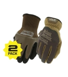 2 ПАРИ - чоловічі армійські рукавички тактичні зсу Mechanix FastFit + SpeedKnit, розмір L, колір коричневий, 453799522 - зображення 5