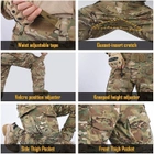 Військові чоловічі штани зсу G3 Combat IDOGEAR тактичні мультикам зі знімними наколінниками, 4552356332-XXL - зображення 14