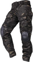 Мужские тактические штаны multicam с наколенниками G3 Combat IDOGEAR, брюки камуфляж Rip Stop, черный мультикам, 6933451-S - изображение 1