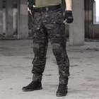 Мужские тактические штаны multicam с наколенниками G3 Combat IDOGEAR, брюки камуфляж Rip Stop черный мультикам, 6933451-M - изображение 5