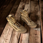 Зимние ботинки военные, полуботы койот тактическая обувь нубук 47 - изображение 5