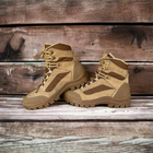 Зимові черевики військові, полуботи койот тактичне взуття нубук 37 - зображення 3