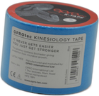Кинезиологический тейп OPROtec Kinesiology Tape 5 см x 5 м Синий (TEC57542) - изображение 6