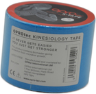 Кинезиологический тейп OPROtec Kinesiology Tape 5 cм x 5 м Синий (TEC57542) - изображение 6