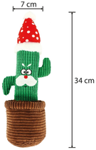 Zabawka dla psów Dingo Kaktus Carlos pluszowy 7 x 34 cm (5904760174757) - obraz 2