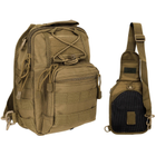 Рюкзак однолямочний через плече Shoulder Bag, "MOLLE" Темний койот - зображення 1