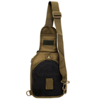Рюкзак однолямочний через плече Shoulder Bag, "MOLLE" Темний койот - зображення 7