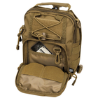 Рюкзак однолямочний через плече Shoulder Bag, "MOLLE" Темний койот - зображення 11