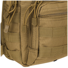 Рюкзак однолямочный через плечо Shoulder Bag, "MOLLE" Темный койот - изображение 13