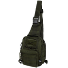 Рюкзак однолямочный через плечо Shoulder Bag, "MOLLE" Оливковый - изображение 6