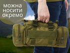 Військовий тактичний рюкзак + 3 підсумки (водонепроникний) кріплення моллі (mollie) олива (хакі) - зображення 10
