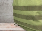Рюкзак тактический военный водонепроницаемый (мужской) с креплением молли (mollie) 40 л хаки - изображение 9