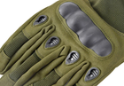 Тактические полнопалые перчатки (велоперчатки, мотоперчатки) Eagle Tactical ET-12 Green Размер L - изображение 7