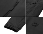 Зимова тактична куртка Eagle Soft Shell WJ-17+ з флісом Black 3XL - зображення 10