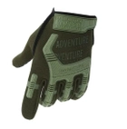 Перчатки Adventure противоскользящие универсальный на липучке Оливковый (Kali) - изображение 1