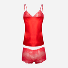 Komplet erotyczny (top + majtki-szorty) DKaren Efia XL Czerwony (5903251469389) - obraz 4