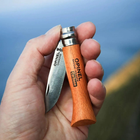 Ніж розкладний 100мм, бук Opinel Carbon blister 10 000403 - зображення 5