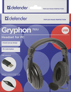 Słuchawki Defender Gryphon 750U USB Czarny (4714033637527) - obraz 6