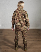 Женская военная тактическая форма SoftShell трехслойная осень/зима куртка и брюки р. M Мультикам - изображение 4