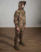 Женская военная тактическая форма SoftShell трехслойная осень/зима куртка и брюки р. S Мультикам - изображение 2