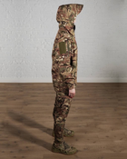 Женская военная тактическая форма SoftShell трехслойная осень/зима куртка и брюки р. S Мультикам - изображение 3