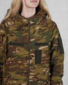 Женская военная тактическая флисовая кофта с капюшоном р. XL Мультикам - изображение 5