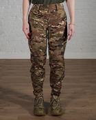 Жіночі військові штани тактичні SoftShell тришарові осінь/зима р. XL Мультикам - зображення 1