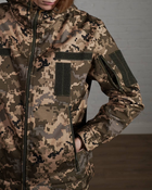 Женская военная тактическая куртка SoftShell трехслойная осень/зима р. M Пиксель - изображение 5