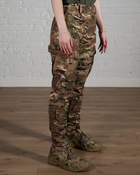 Женские военные штаны тактические SoftShell трехслойные осень/зима р. L Мультикам - изображение 2