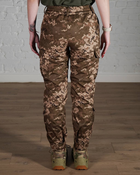 Жіночі військові штани тактичні SoftShell тришарові осінь/зима р. M Піксель - зображення 4