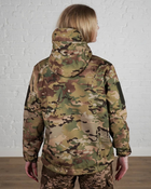 Женская военная тактическая куртка SoftShell трехслойная осень/зима р. M Мультикам - изображение 5