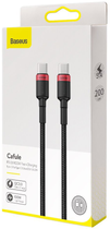 Kabel Baseus Cafule PD2.0 100W flash charging USB for Type-C cable (20V 5A)2 m Czerwony/Czarny (CATKLF-AL91) - obraz 9
