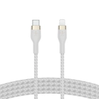 Kabel Belkin BRAIDED SILICONE USB-C - Lightning 1 m Biały (CAA011bt1MWH) - obraz 3