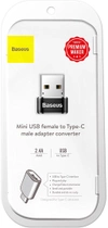 Перехідник Baseus Female Type-C to USB Black (CAAOTG-01) - зображення 6