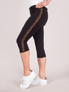 Legginsy damskie krótkie Yoclub ULD-0012K-3400 3XL Czarne (5904921635011)