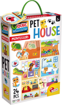 Domek Lisciani Montessori Pet House 24 karty (8008324080120) - obraz 1