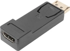 Adapter Digitus DisplayPort - HDMI type A M/F w/interlock CE bl 20 m (4016032289715) - obraz 1