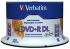 Dyski Verbatim DVD+R DL 8.5 GB 8x Spindle 50 szt Printable (0023942976936) - obraz 1