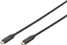 З'єднувальний кабель Digitus USB Type-C to C M/M Gen2 5A 10GB 3.1 Version black 1 м (4016032426011) - зображення 1
