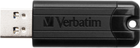Флеш пам'ять USB Verbatim PinStripe USB 3.0 16GB Black (0023492493167) - зображення 2