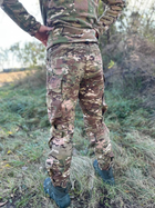 Військові тактичні штани з еластичними вставками штани Ріп-Стоп з знімними захисними наколінниками M(48) Мультикам - зображення 3