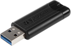 Флеш пам'ять USB Verbatim PinStripe USB 3.0 64GB Black (0023492493181) - зображення 4