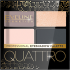 Палетка тіней для повік Eveline Cosmetics Quattro Professional 02 3.2 г (5903416004110) - зображення 1