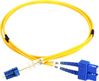 Оптоволоконний кабель Digitus duplex LC to SC S/M OS2 09/125 µ 1 m (4016032249634) - зображення 1