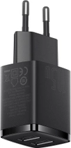 Мережевий зарядний пристрій Baseus Compact Charger 2USB 10.5W Black (CCXJ010201) - зображення 4