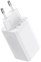Мережевий зарядний пристрій Baseus GaN5 Pro 65W 2 x Type-C + USB + Cable Type-C to Type-C 100W White (CCGP120202) - зображення 3