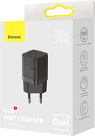 Ładowarka sieciowa Baseus GAN3 Fast Charger Type-C 30W EU Czarny (CCGN010101) - obraz 8