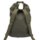 Баул-рюкзак влагозащитный тактический, вещевой мешок на 25 литров поликордура темная Олива - изображение 2